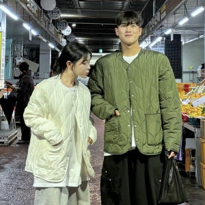 커플깔깔이 남자경량패딩 깔깔이패딩