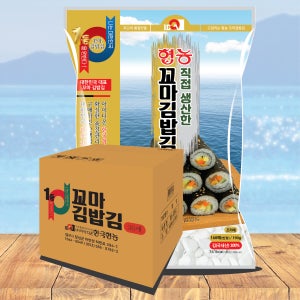 협농 꼬마 김밥김(반절) 160매 X 30매 (1Box) 업소용