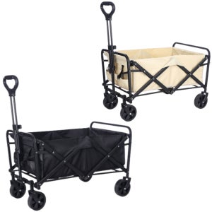 뉴캠핑용웨건 사이드포켓 접이식카트 캠핑카트