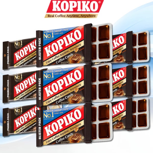 코피코 사탕 커피캔디 블리스터팩32g 무설탕 슈가프리+커피맛+카푸치노맛 3종세트