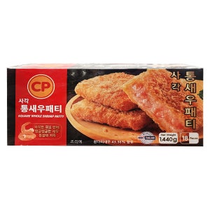 CP 사각통새우패티 1440g(80g x 18개)/아이스박스포장