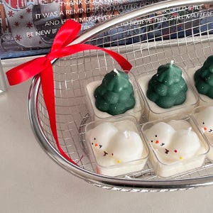 크리스마스 티라이트 캔들 머랭트리+눈사람캔들 연말 선물 답례품