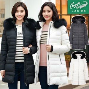 크로커다일레이디 여자 패딩 생활방수 다운 폭스퍼 엄마 롱 패딩