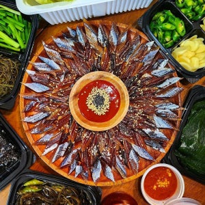 포항 구룡포 완전손질 과메기 야채세트