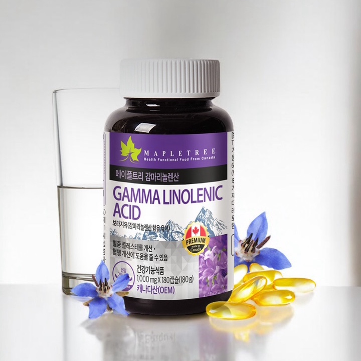 메이플트리 <b>여성</b> 건강 <b>밸런스</b> 보라지유 감마리놀렌산 1,000mg x 180캡슐(6개월분)