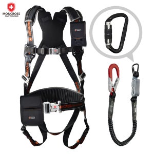 몽크로스 프리미엄 전체식 안전벨트 안전대 건설현장 추락방지 그네식