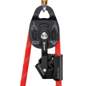 클라이밍 도르래 로프 장비 등강기 하강기 등반 암벽 10m 로프 세트(레드 도르레)