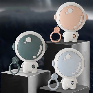 귀여운 우주인 캐릭터 USB 충전식 휴대용 손난로 대용량 워머 캠핑 사무실 핫팩