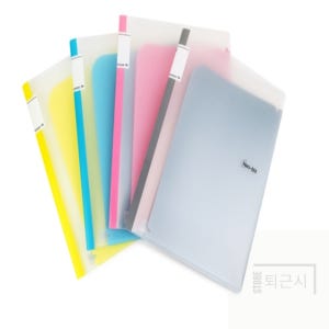 퇴근시 네오비즈 6포켓 화일 UCO097 클리어파일 계약서화일 파일홀더