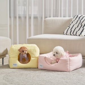 강아지 마시멜로우 하우스 방석쿠션 펫배드