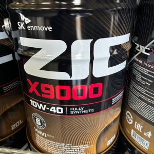 ZIC X9000 10W40 지크 100% 상용합성 디젤엔진오일 DPF 20L, 1개