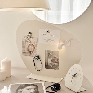 무드페블파티션 오거나이저 철제 가림막 조약돌 인테리어 오브제 집꾸미기 감성 자석 메모보드