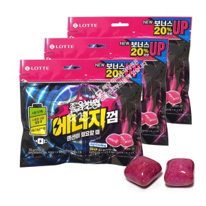 롯데 졸음번쩍 에너지껌(105g/리필용) x 3봉 졸음껌