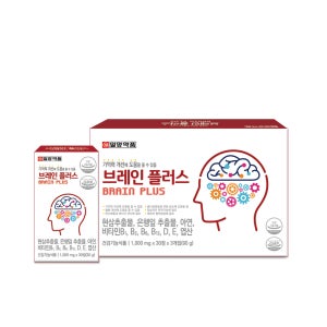 일양 브레인플러스 기억력개선에도움 현삼추출물 은행잎추출물 아연 비타민 3개월분 유니바이오