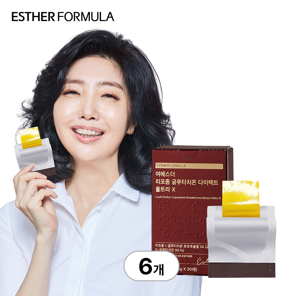 여에스더 리포좀 글루타치온 다이렉트 울트라X 325mg 효과 효능 30매, 6개