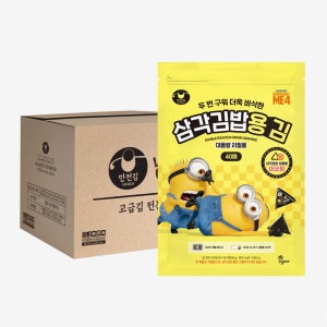[만전김] 미니언즈 삼각김밥김 리필용 40매 48g, 15개
