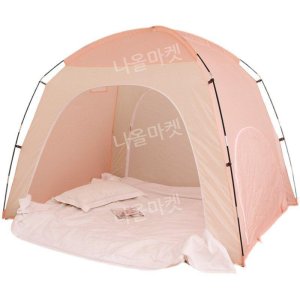 실내 단열 텐트 따듯한 보온 침대 휴대용 수면 공간 통기성 방풍 모기 방지 에메랄드(길이2x가로1.2x높이1.4m)