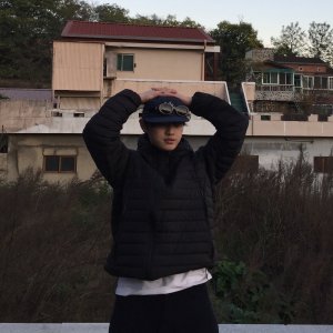 다운 경량패딩 방수 아노락 후드 패딩 (2color)