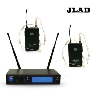 제이랩 JLAB ZR-A9200 무선마이크 2개 벨트팩 헤드밴드형 2채널