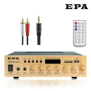 제이랩 JLAB MK-50C EPA 방송용 앰프 하이로우 겸용 업소용 병원 엠프 50W