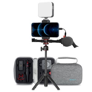 스몰리그 VK-50 Kit BK 스마트폰 셀카봉 삼각대 거치대 조명 마이크