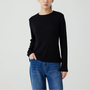 [자주/JAJU] 여 헤어리 립 긴팔 티셔츠 3종택1