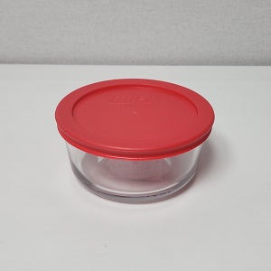 파이렉스 반찬통 밀페용기 찬기 유리찬통 이유식용기 원형 946ml