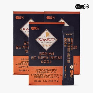 락토온 글루텐 분해 골드 카무트 브랜드밀 발효효소 30포, 3개