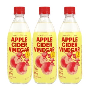 클룹 애사비소다 오리지널 애플사이다비니거 500ml 3개 사과초모식초 타트체리 제로탄산음료