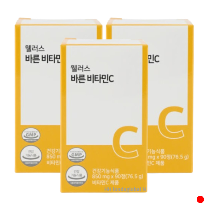 웰러스 <b>바른</b> 비타민C <b>항산화</b> 활력 임산부 추천 90정X3