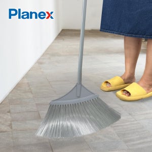플라넥스 찰랑비 길이 조절 부드러운 긴 실내 빗자루 사무실 카페