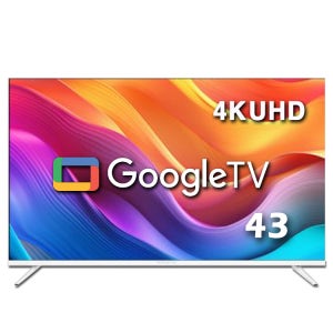 스마트43UHD 109cm 구글TV 화이트색상 제주도중소기업TV 제주 서귀포 당일설치해드림