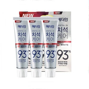 메디안 치석케어 화이트 치약 120g x 3개세트