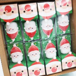 크리스마스 산타모양초 24개입 성탄절 쿠키 케익 머핀 데코 장식 축하초