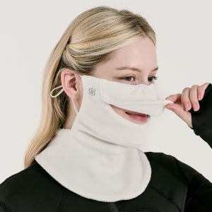 베일리화이트 겨울 방한 골프 마스크 자전거 러닝 등산 운동 안면 오픈 넥워머