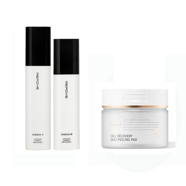 리포브 화장품 AB 솔루션 세럼 부스터 2종 선물 라벨라 셀 리커버리 필링 패드(100ml,50매)