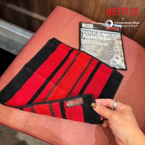 NETFLIX 넥플리스 콜라보 순면 핸드 타월 아기 유소년 성인 흡수 디자인 손수건