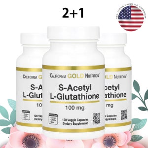 캘리포니아골드 CGN S 아세틸 글루타치온 100mcg 120정 x 3병