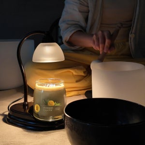 [공식] 양키캔들 정품 소이블렌딩 시그니처 자캔들(M) + 오로라 캔들워머 SET 세이지앤시트러스 오로라 니켈