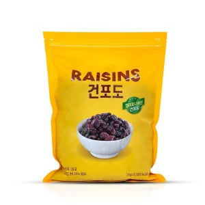 [동서직영] RAISINS 캘리포니아산 건포도 1kg 10봉 [1박스]