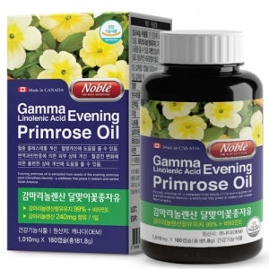 노블 감마리놀렌산 달맞이꽃종자유 180캡슐 3개월분 리놀렌산 비타민E 월경전증후군