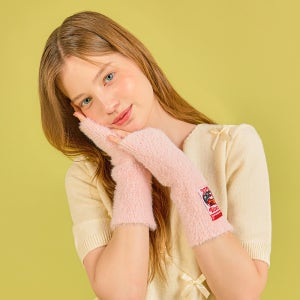 [위글위글] 핸드 워머 Happy Winter Pink 반장갑 팔토시