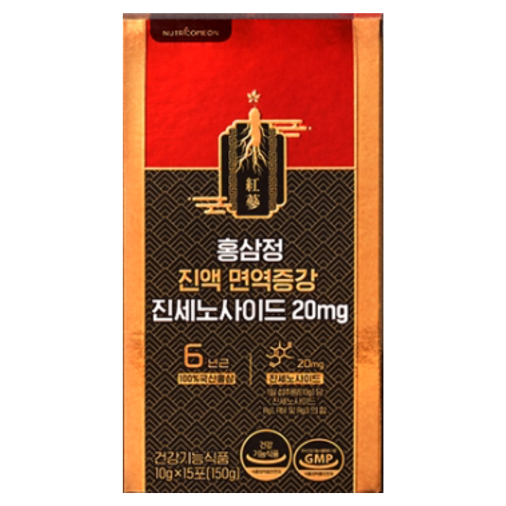 뉴트리커먼 홍삼정진액 면역증강 진세노사이드 20mg <b>만성피로</b> 홍삼활력 선물세트