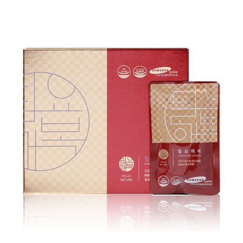헬리오네이처 <b>필요해복</b> 홍삼액기스 80ml x 10포 발효홍삼 면역세포 홍삼 선물세트