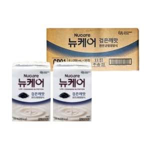 뉴케어 고소한 검은깨맛 빨대형 30개 식사대용 환자 노인 균형 영양식 비타민 미네랄 간편식