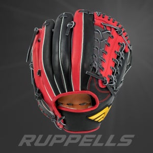 러펠스 Ruppells 프로미싱 유스 스티어 야구 글러브 외야수용 티벨트웹 블랙/레드