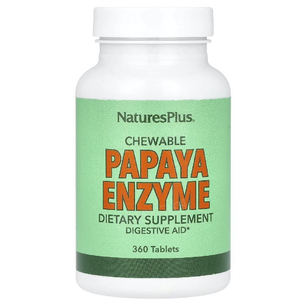 <b>네이처스플러스</b> 파파야 <b>효소</b> 엔자임 씹어먹는 360츄어블 PapayaEnzyme