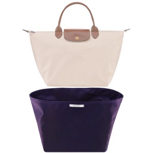 백앤센스 롱샴 르플리아쥬 미디엄 30 x 28 x 20cm 오리지널 탑핸들백 호환 프리미엄 나일론 이너백