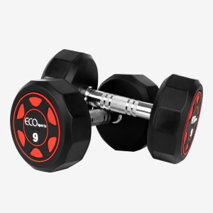 에코스포츠 프리미엄 12각 고무 덤벨 9kg, 2개
