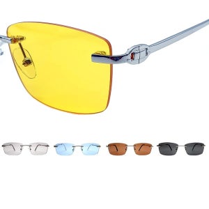 무테 틴트 선글라스 긱시크 사각 스퀘어 패션 명품 썬글라스